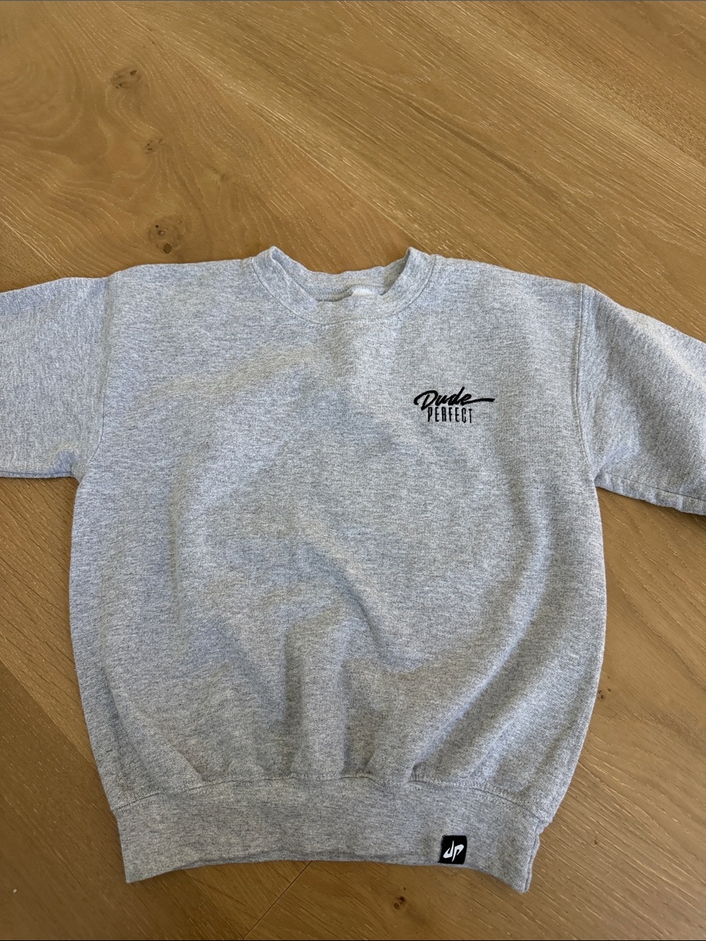 Dude Perfect Kids' Heather Gray Crew Sweatshirt